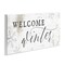Stupell Industries Welcome Winter Snowflake Pattern Wall Plaque Art